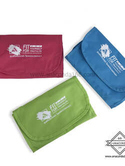 กระเป๋าจัดระเบียบใส่อุปกรณ์อาบน้ำ Travel Bag สกรีนโลโก้