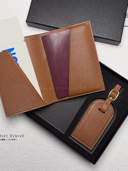 เซ็ท 2 ชิ้น กระเป๋าพาสสปอร์ต ป้ายแท็ก