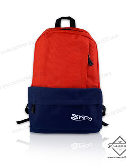 กระเป๋าเป้สะพายหลัง สีทูโทน ( 2Tone Bag ) ทำโลโก้
