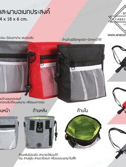 กระเป๋าแบบสะพาย ปรับสายสะพายได้