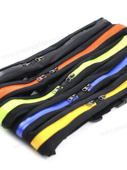 กระเป๋าคาดเอวยางยืด แนวสปอร์ตซิปสี 2 ซิป