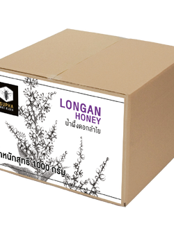 น้ำผึ้งดอกลำไย 1000 กรัม ยกโหล (Longan Honey 1000g 12 pcs)