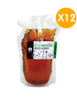 [Promotion] น้ำผึ้งดอกไม้ป่า 800 กรัม ถุงรีฟิล (แพ็ค 12 ถุง) (Wild Honey 800g 12 pcs)