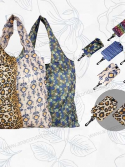 กระเป๋าพับได้คละลาย (Shopping Bag) ถุงช้อปปิ้งพับได้