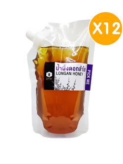 [Promotion] น้ำผึ้งดอกลำไย 800 กรัม ถุงรีฟิล (แพ็ค 12 ถุง) (Longan Honey 800g 12 pcs)
