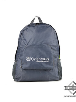 กระเป๋าเป้สะพายหลังพกพาพับเก็บได้ สกรีนโลโก้