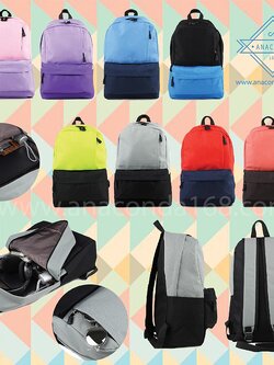 กระเป๋าเป้สะพายหลัง สีทูโทน ( 2Tone Bag )