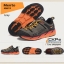 รองเท้าผ้าใบหนังแท้ Merrto รุ่น 8619 Gray/Orange (เทา/ส้ม)
