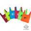 กระเป๋าช้อปปิ้งพับเก็บได้ สีพื้น (Shopping Bag) สกรีนโลโก้